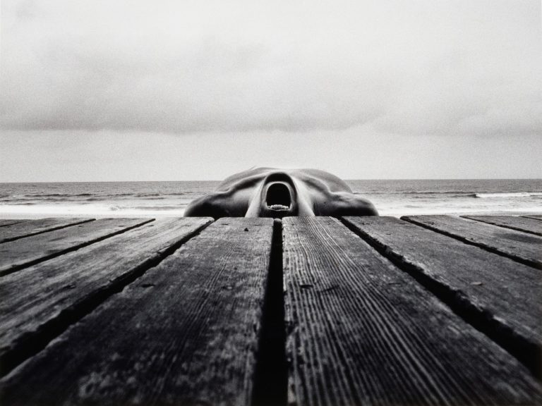 Arno Rafael Minkkinen: Self-portrait, Narragansett, Rhode Island, 1973.