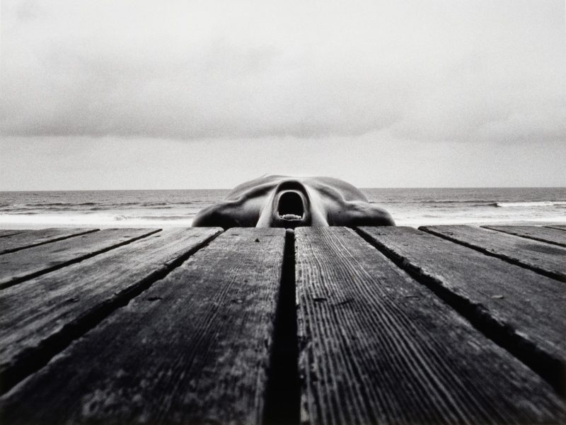 Arno Rafael Minkkinen: Self-portrait, Narragansett, Rhode Island, 1973.